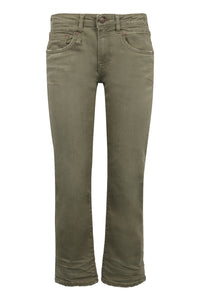 5-pocket straight-leg jeans